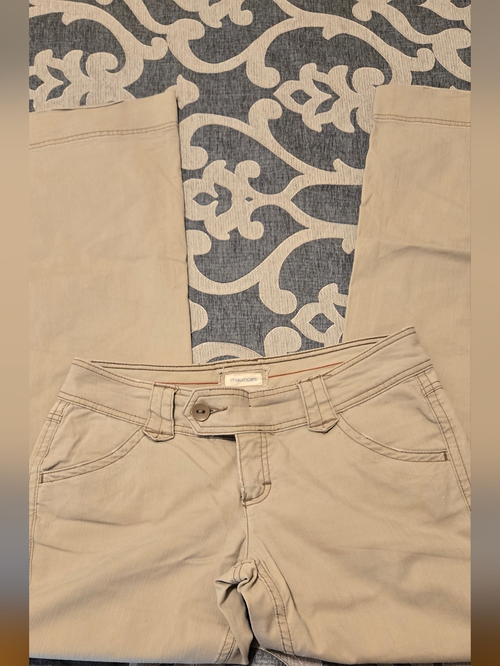 Maurices Khaki Straight-Leg Pants